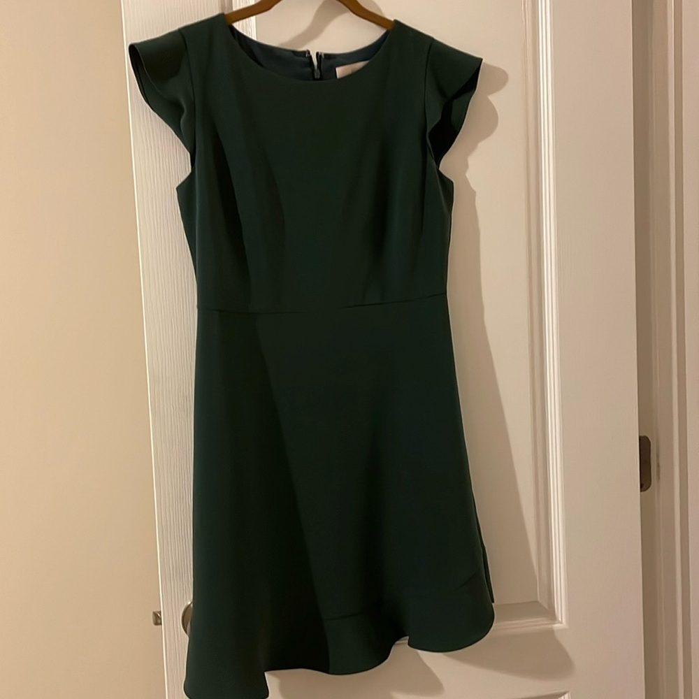 Loft Petite Ruffle Dress